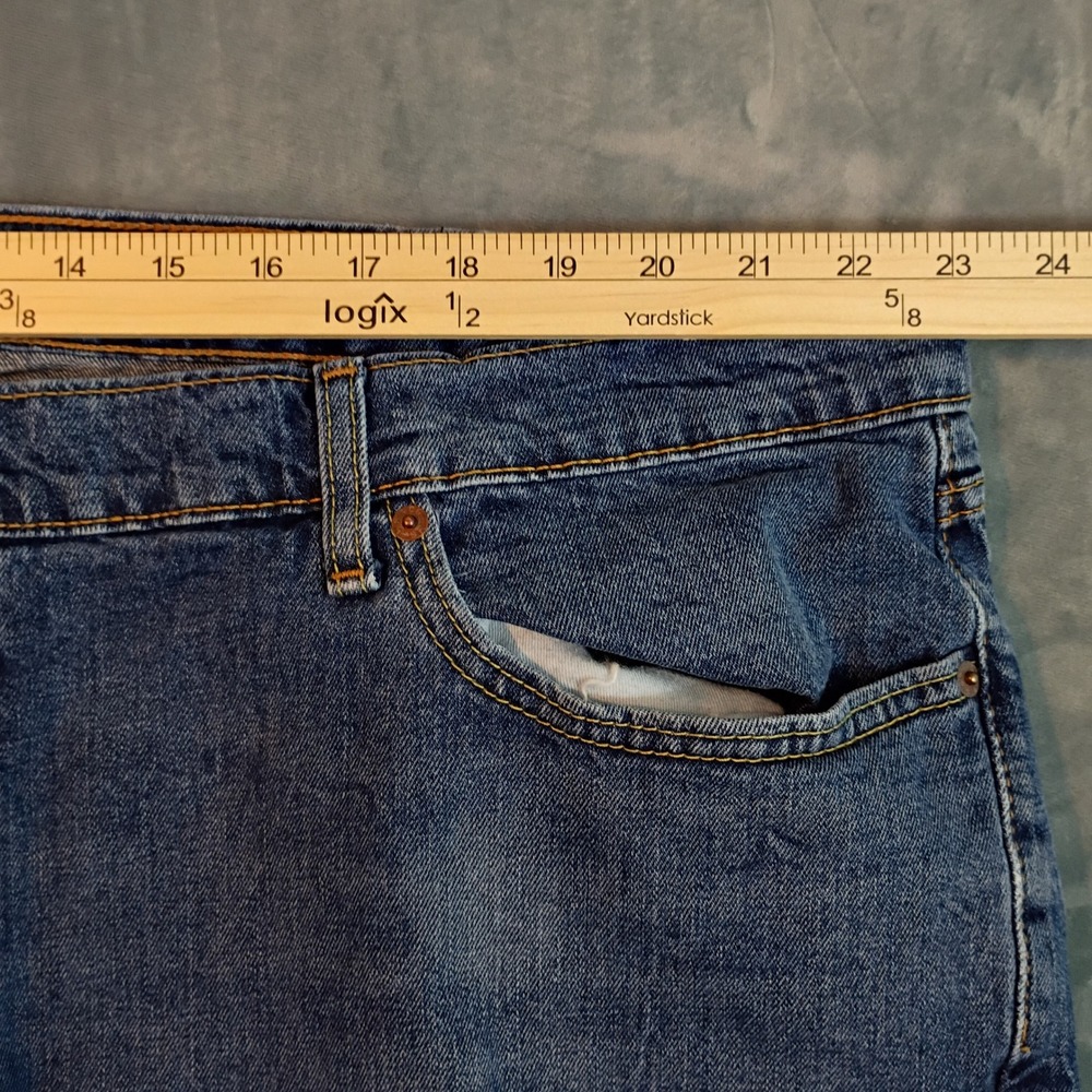 Levis 541 Athletic Taper Mens Blue Denim Jeans Size 48x29 Medium Wash 540196 - Picture 5 of 6